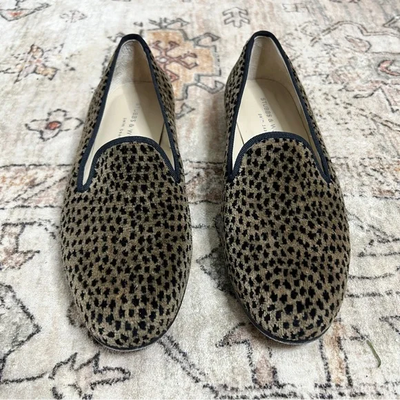 Stubbs And Wootton Loafers Slippers Shoes Velvet Size 9 - Picture 2 of 8